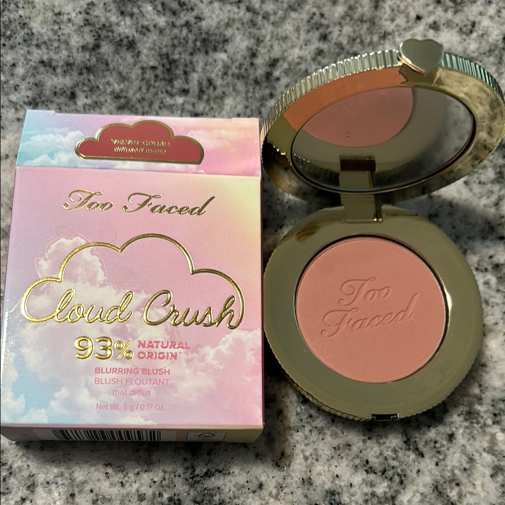 Too Faced Cloud Crush Blurring Blush VELVET CRUSH .17 oz NIB Full Sz